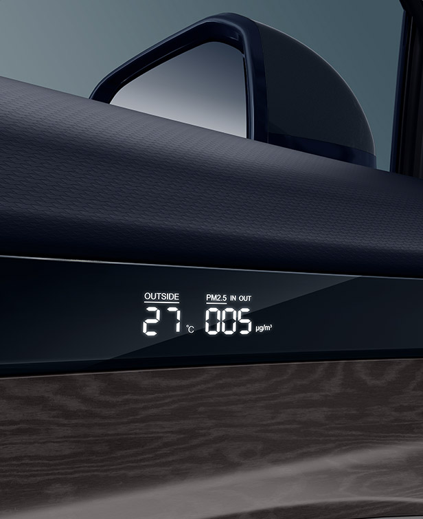 External environment sensing digital display screen